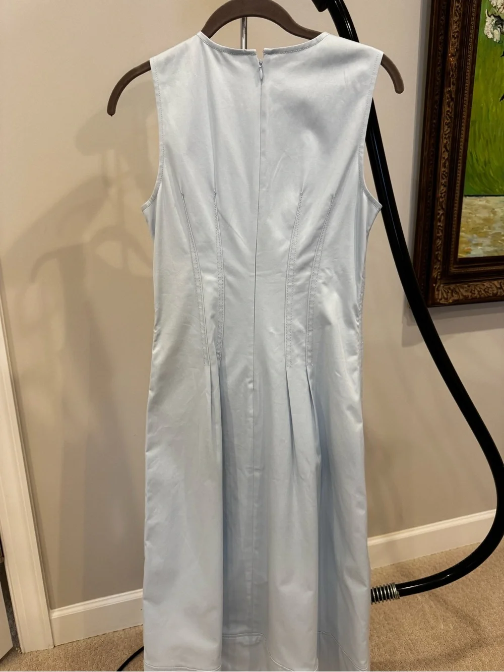 J. Crew pintucked twill dress (hemmed)
